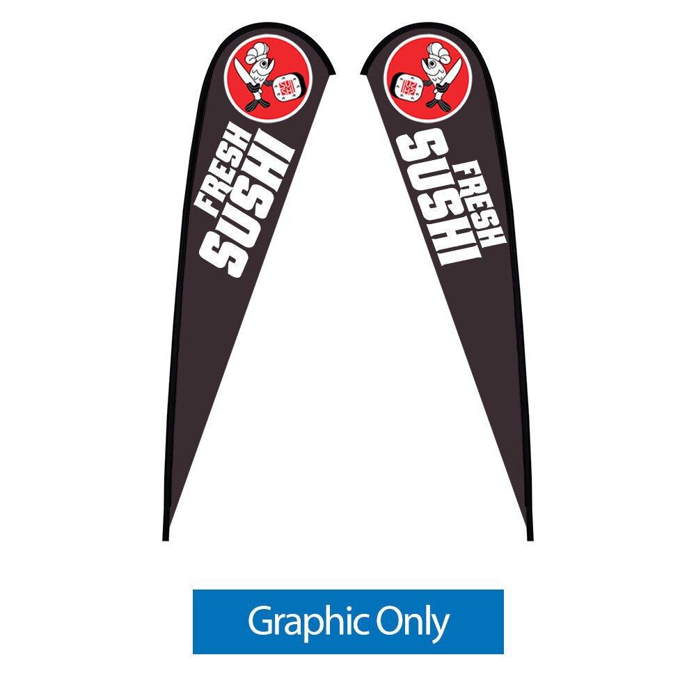 15 ft. X-Large Sunbird Flag — Double Sided Graphic Only / Spike Base